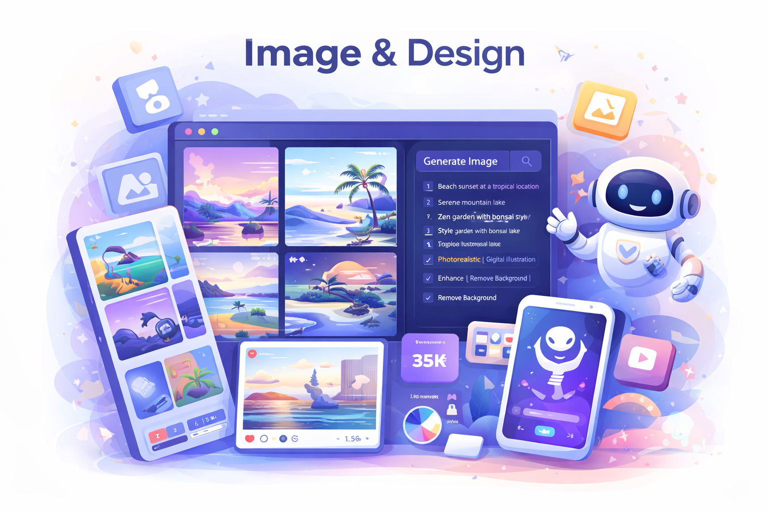 Modern AI design tools included